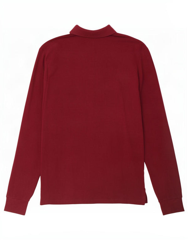 Polo Ralph Lauren Langærmet herre Custom Slim Fit Polo Shirt Medium Maroon