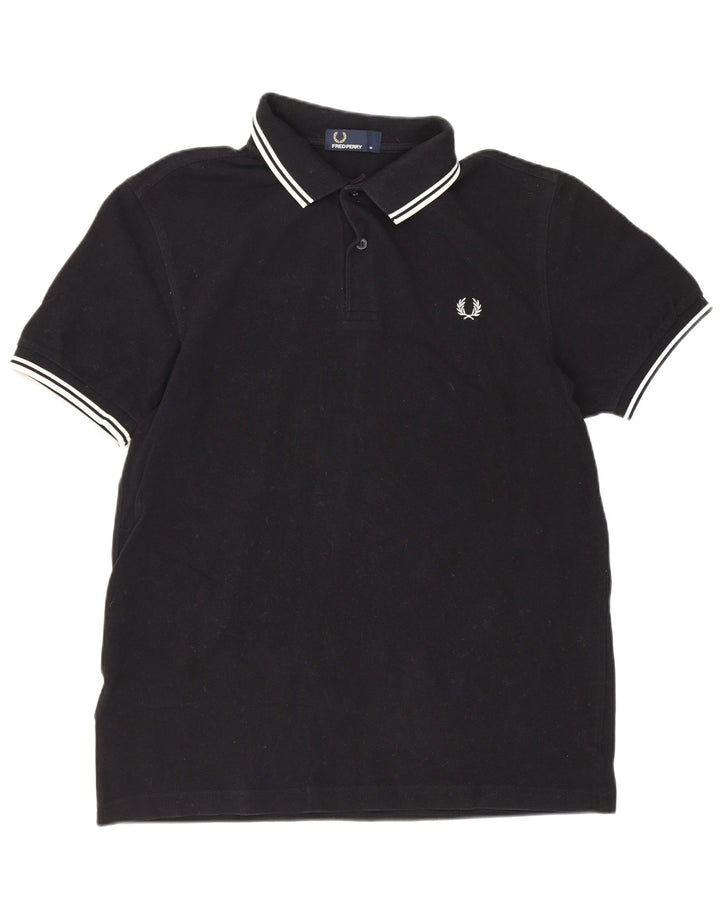Męska koszulka polo Fred Perry, średnia czarna, bawełniana