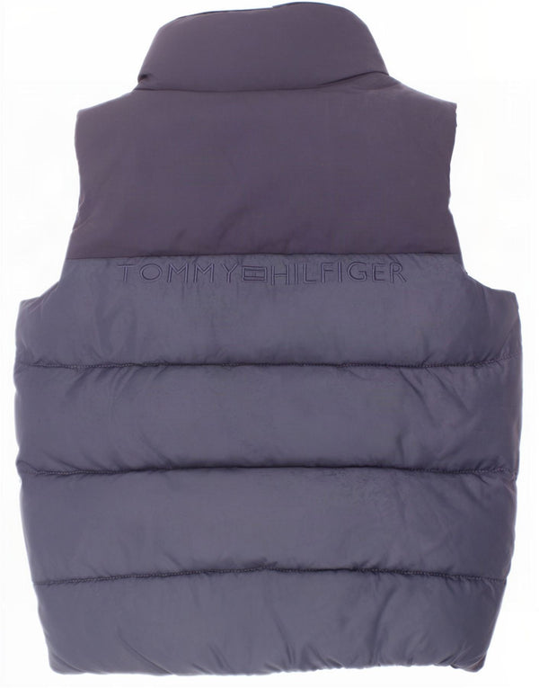 Tommy Hilfiger Boys Grafisk polstret Gilet 5-6 år Navy Blue Polyester