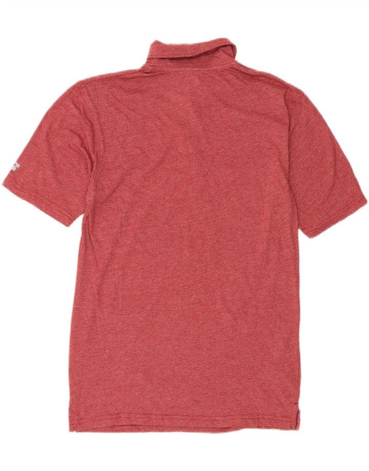 RUSSELL ATHLETIC Mens Polo Shirt UK 34/36 Small Red Polyester Vintage Russell Athletic and Second-Hand Russell Athletic from Messina Hembry 