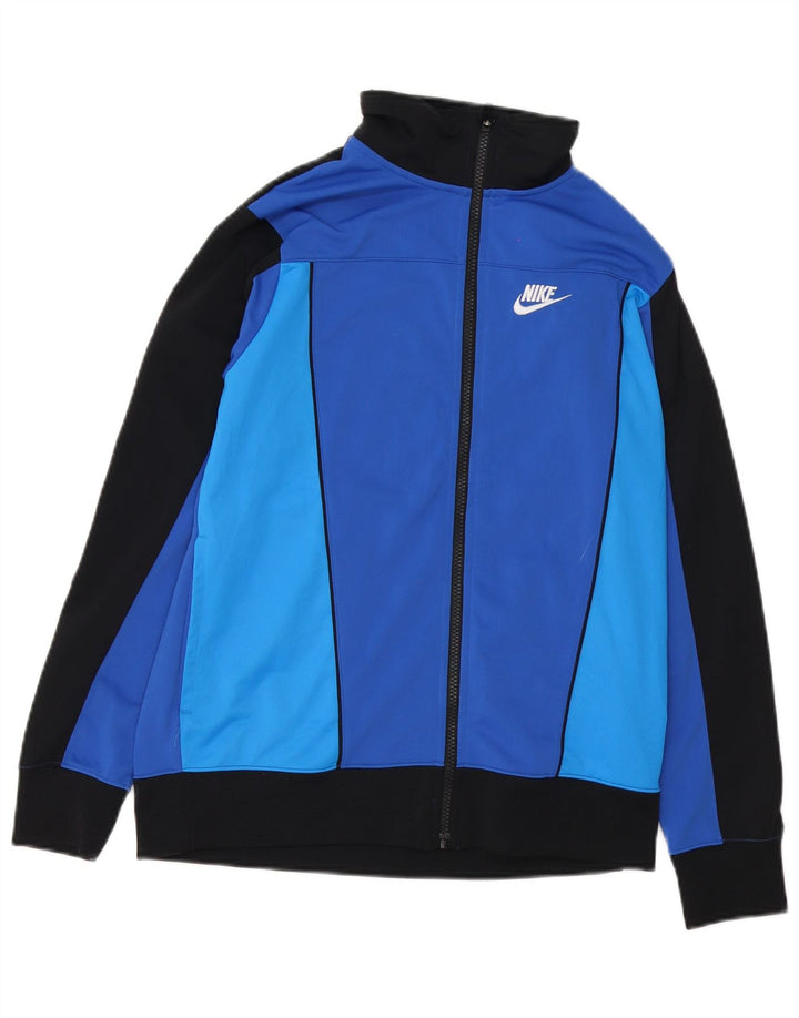 Nike Boys træningsdragt topjakke 13-14 år XL Blå Colourblock Polyester