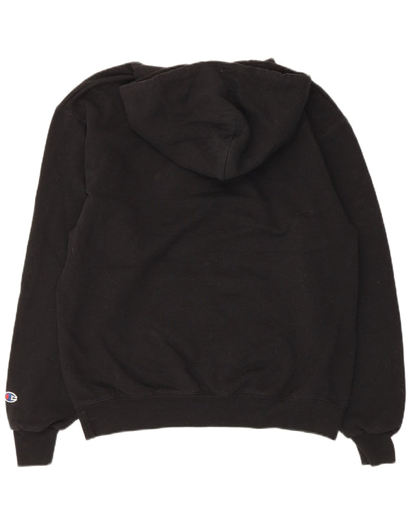 Champion Mens Hoodie Jumper Medium Black