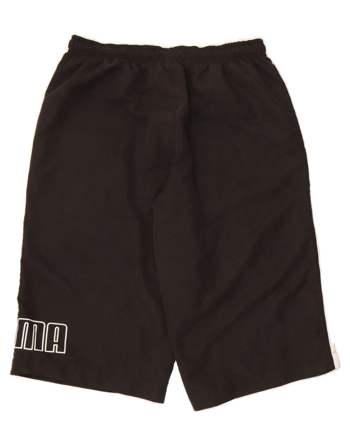 PUMA Mens Graphic Sport Shorts Medium Black Vintage Puma and Second-Hand Puma from Messina Hembry 