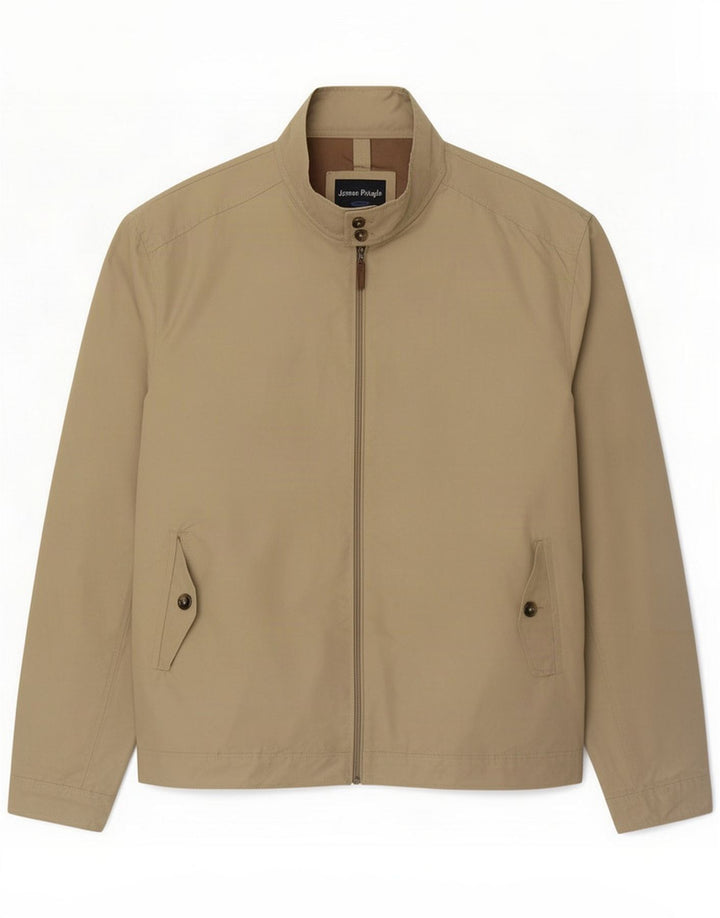 James Pringle Mens Bomber Jacket UK 42 XL Khaki Polyester