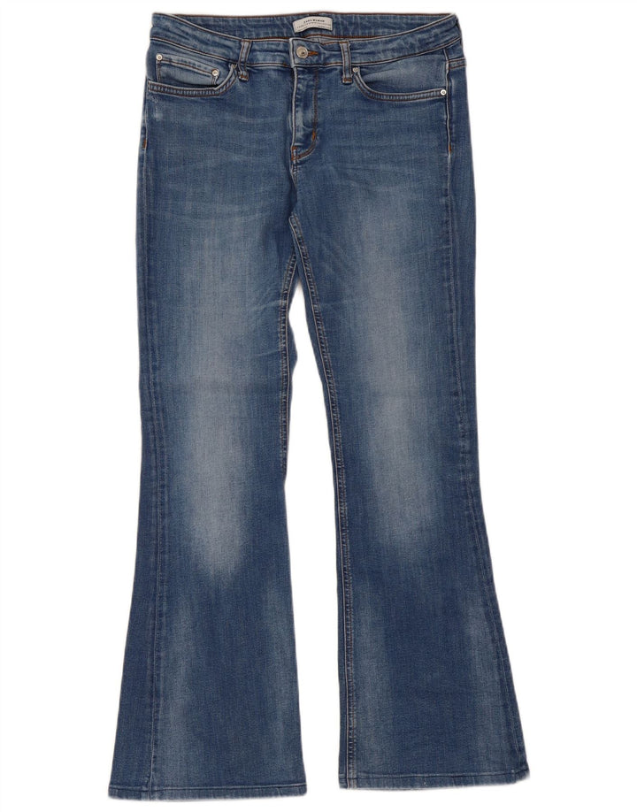 Zara Womens Flared Jeans EU 40 Medium W30 L30 Blue