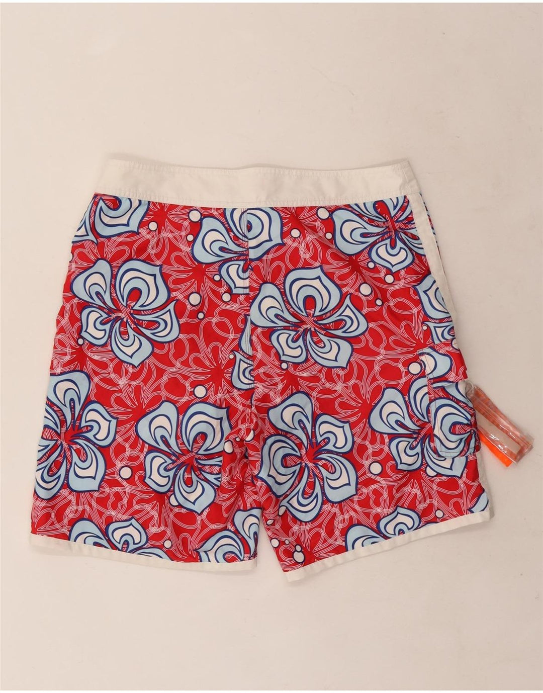 Sundek Mens Swimming Shorts Medium Red Floral