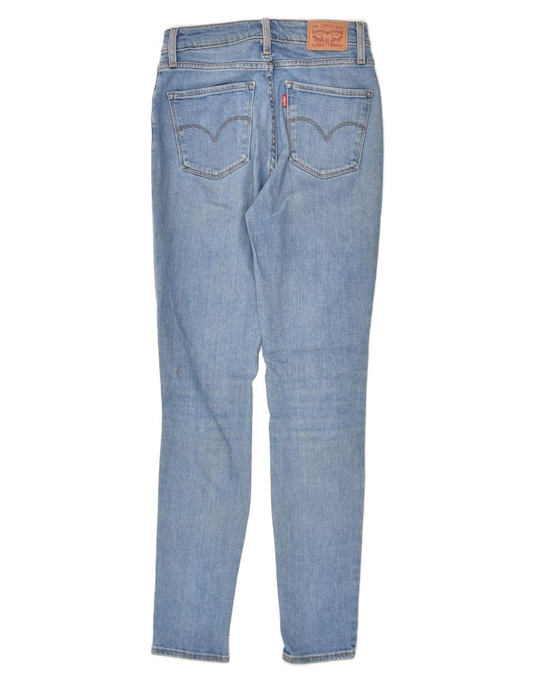 LEVI'S Womens 721 High Rise Skinny Jeans W26 L29 Blue Cotton | Vintage Levi's | Thrift | Second-Hand Levi's | Used Clothing | Messina Hembry 