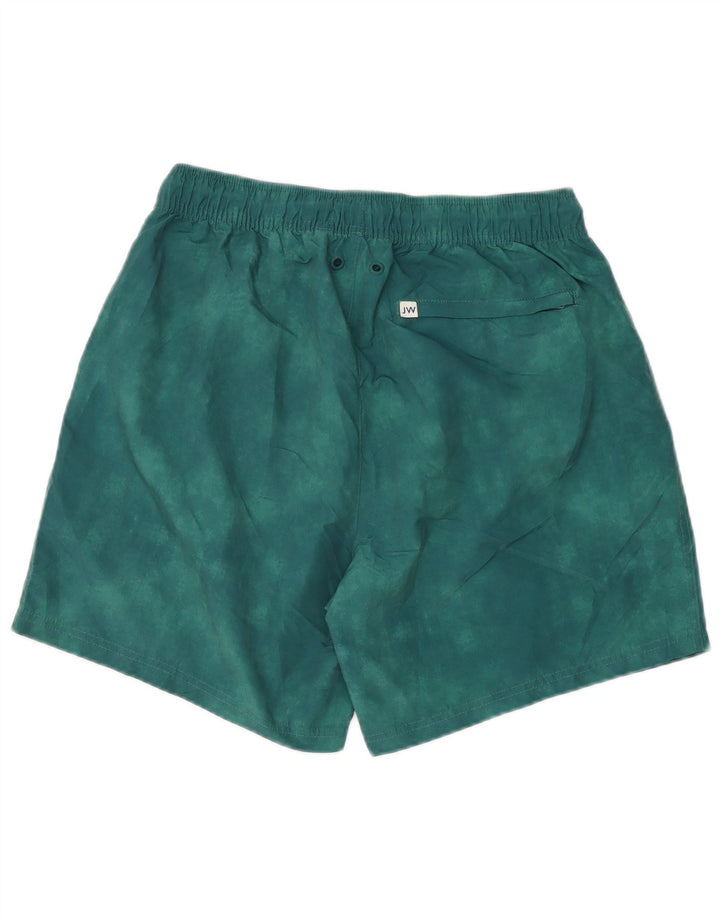 Jack Wills Mens Swimming Shorts Medium Green Tie Dye Polyester