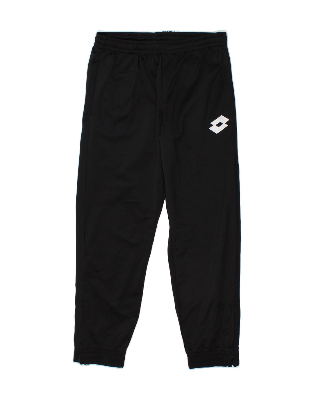 LOTTO Boys Tracksuit Trousers Joggers 11-12 Years Medium Black Polyester Vintage Lotto and Second-Hand Lotto from Messina Hembry 
