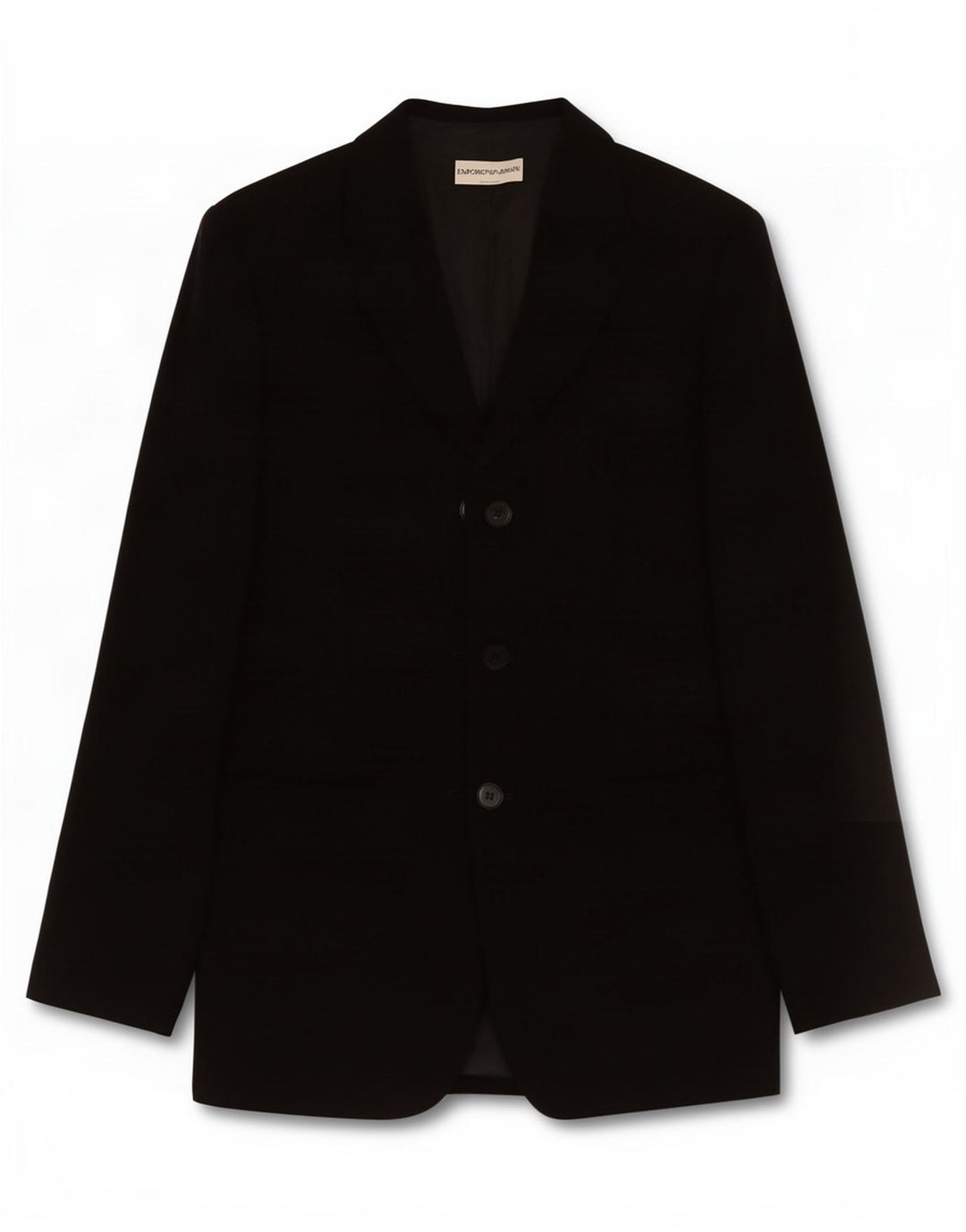 Jachetă pentru femei Emporio Armani cu 3 nasturi IT 40 Poliester negru mic