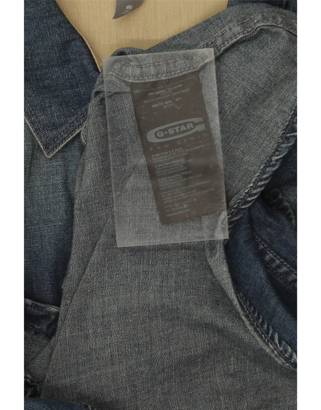 G-STAR Mens Denim Shirt Medium Navy Blue Cotton Vintage G-Star and Second-Hand G-Star from Messina Hembry 