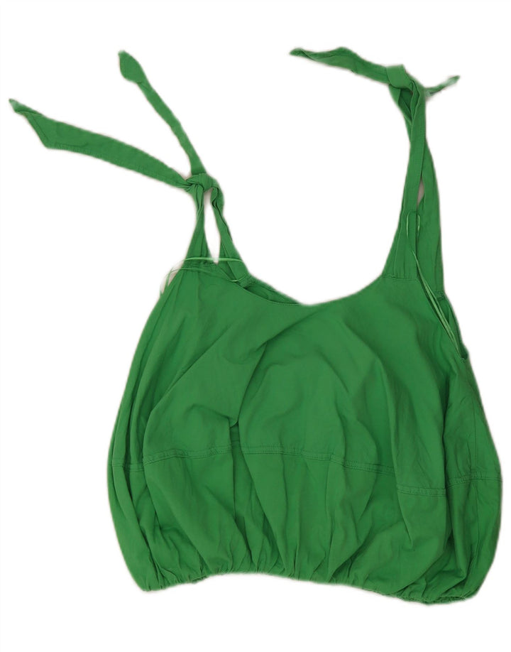 Zara Damen Crop Top UK 8 Small Grün