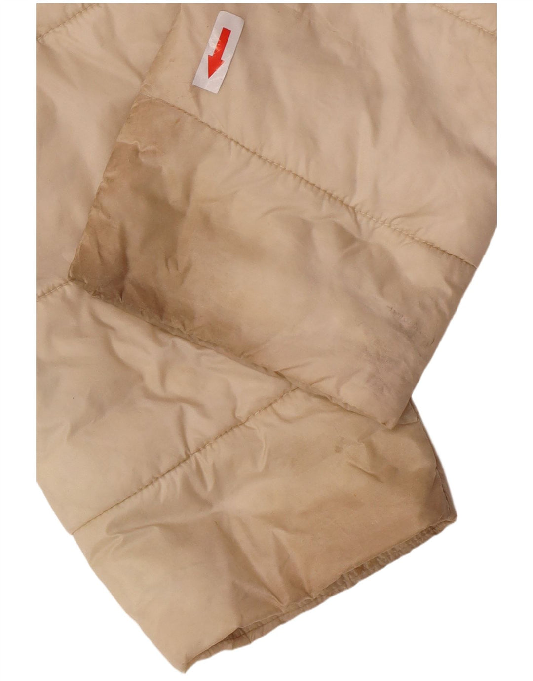 Barbour Womens Hooded Padded Coat UK 10 Small Beige Polyamide