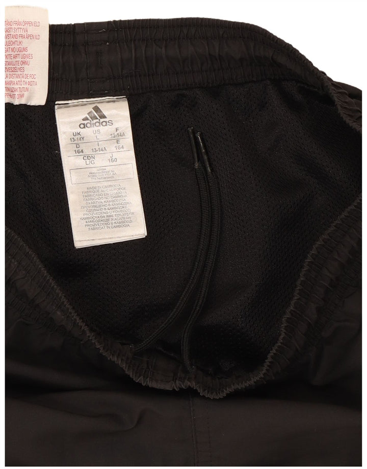 Pantaloncini sportivi Adidas da ragazzo 13-14 anni in poliestere nero