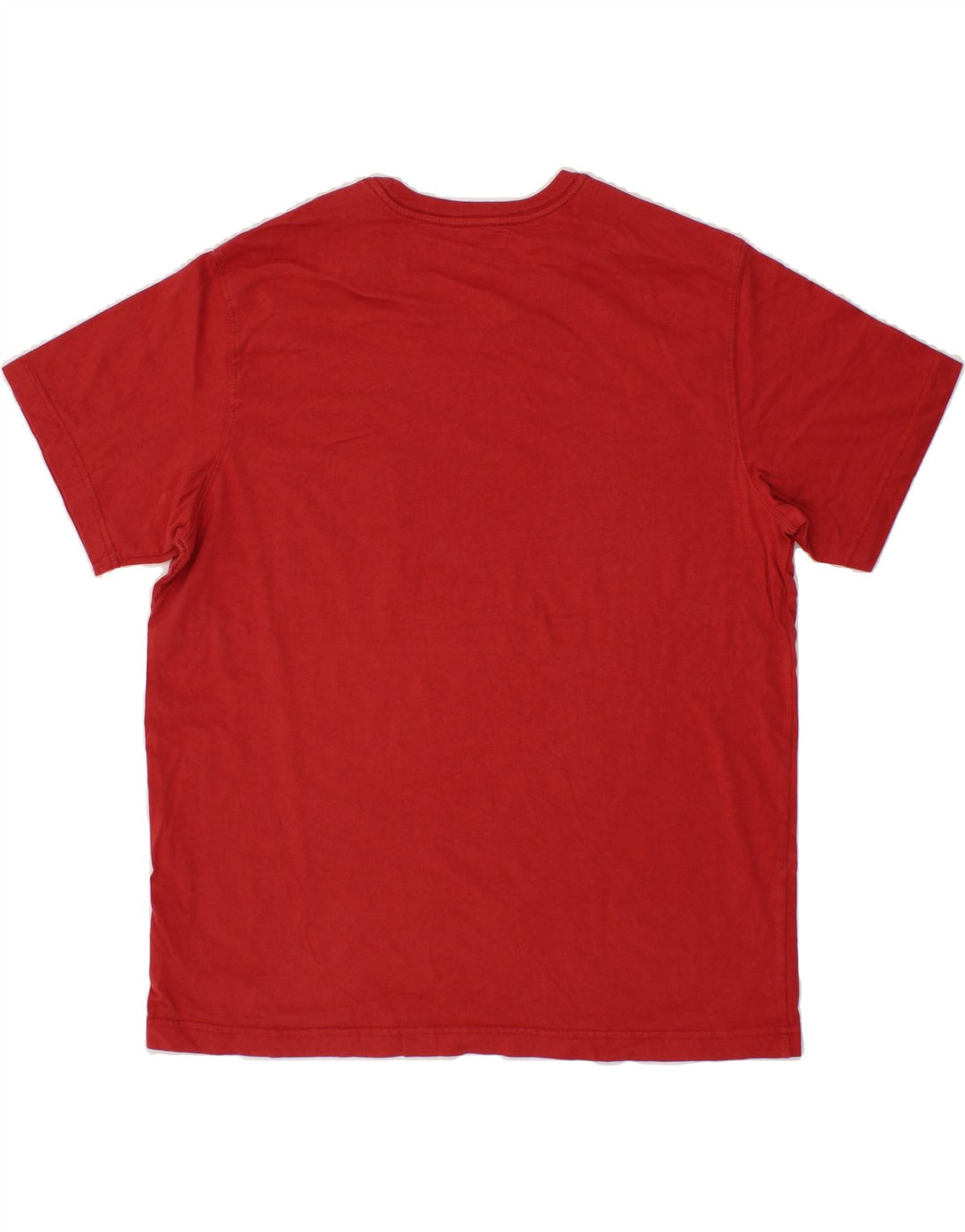 EDDIE BAUER Mens T-Shirt Top XL Red Cotton Vintage Eddie Bauer and Second-Hand Eddie Bauer from Messina Hembry 