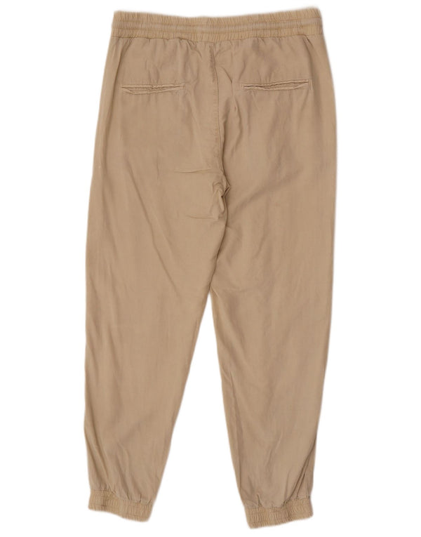 Zara Womens Joggers Casual Trousers Medium W28 L26 Beige Lyocell