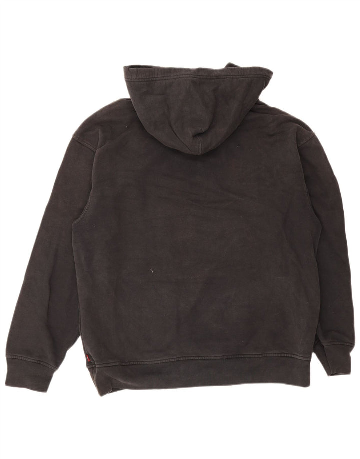 Levi's Mens Relaxed Graphic Hoodie Jumper Medium Grey Cotton