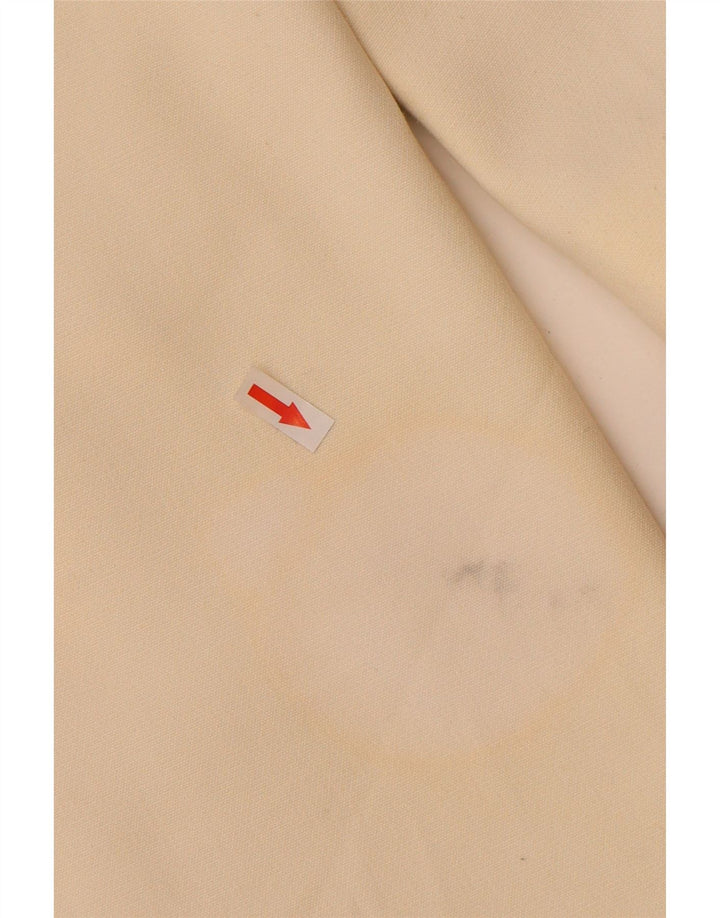Zara Womens Overcoat UK 16 Large Off White Polyester