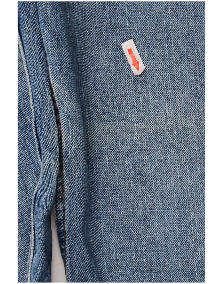 LEE Mens Regular Fit Straight Jeans W35 L32 Blue Cotton