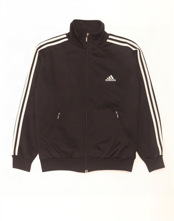Adidas Mens Loose Fit Tracksuit Top Jacket UK 36/38 Pequeno Preto