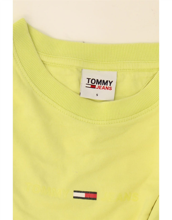 TOMMY HILFIGER Mens T-Shirt Top Small Yellow Vintage Tommy Hilfiger and Second-Hand Tommy Hilfiger from Messina Hembry 