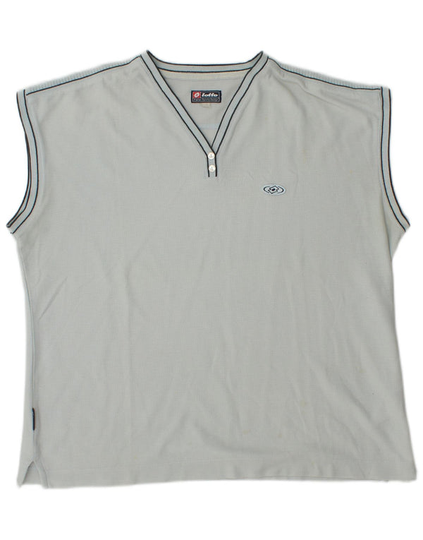 Lotto Womens T-Shirt Top UK 16 Large Blue Cotton