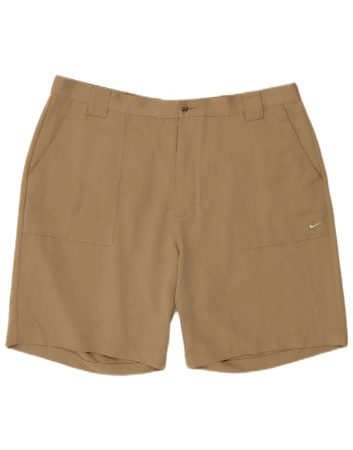 Nike Mens Chino Shorts W40 XL Beige Polyester
