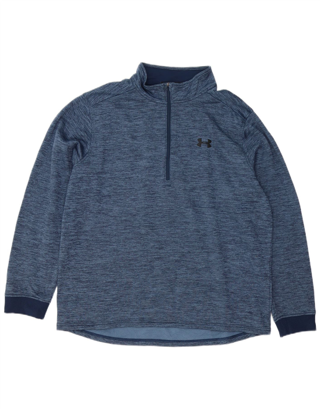Under Armour Mens Cold Gear Pullover Tracksuit Top XL Navy Blue Flecked