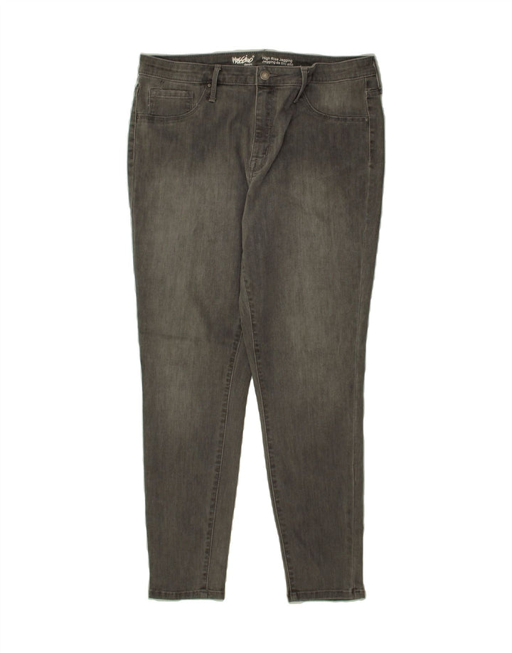MOSSIMO Womens High Rise Jegging Jeans US 14 Large W32 L27 Grey Vintage Mossimo and Second-Hand Mossimo from Messina Hembry 