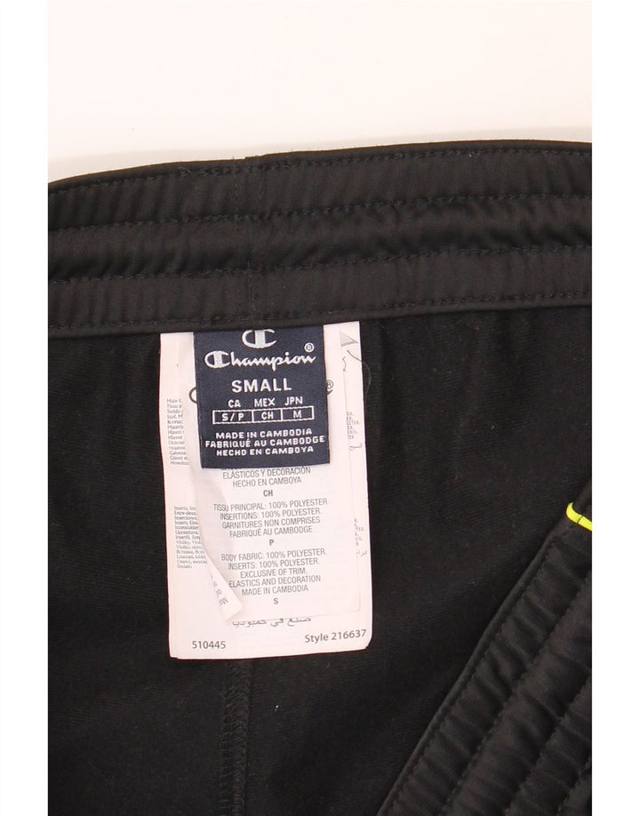 CHAMPION Mens Tracksuit Trousers Joggers Small  Black Polyester Vintage Champion and Second-Hand Champion from Messina Hembry 