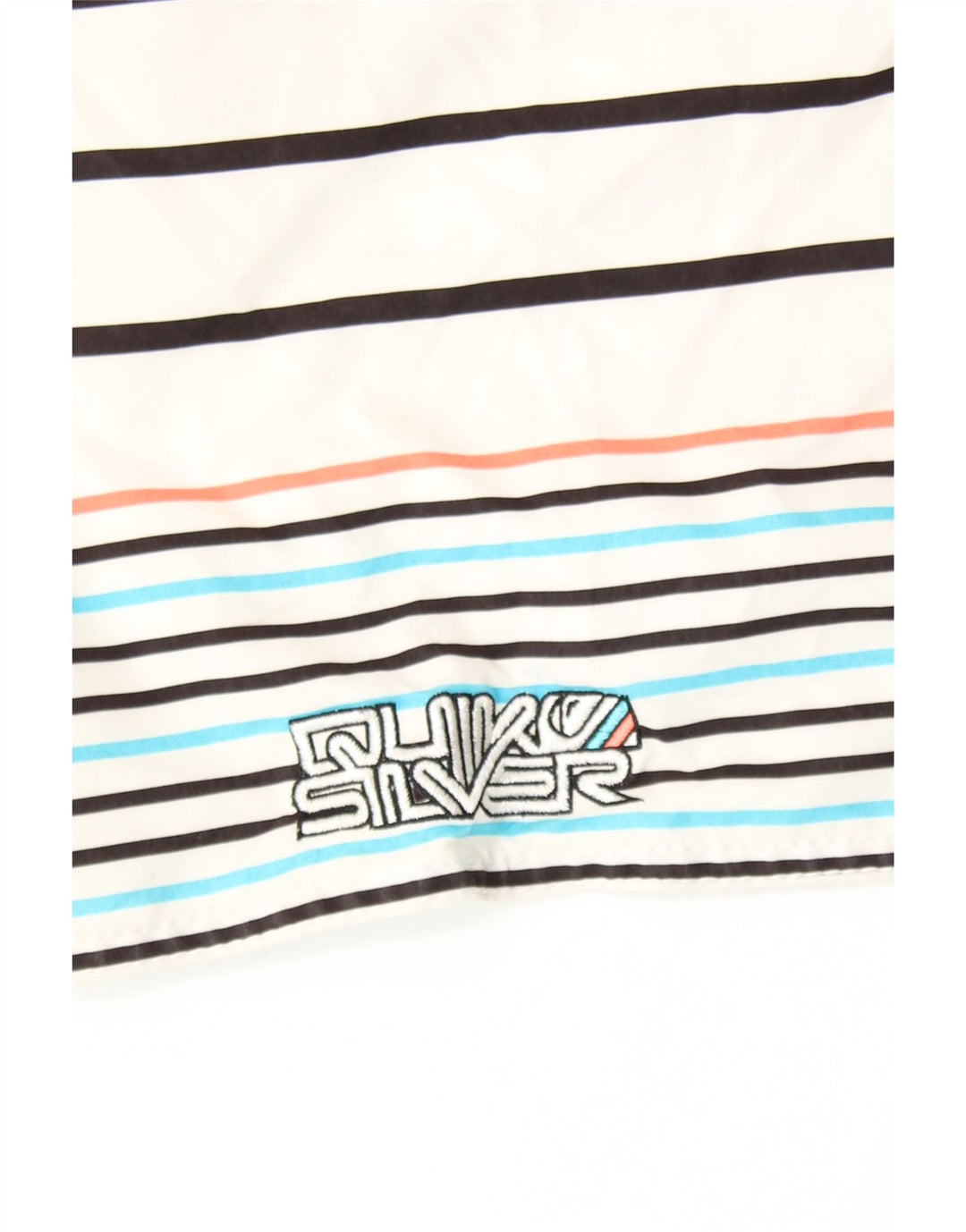 Pantaloncini da bagno da uomo QUIKSILVER a righe bianche medie