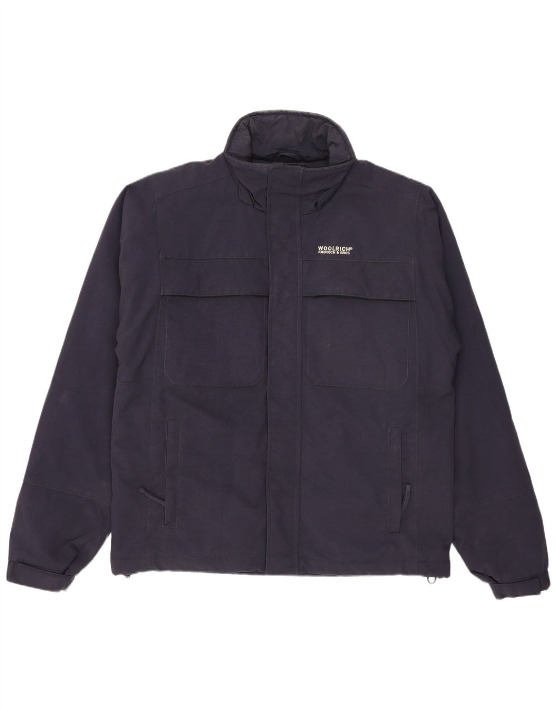 Woolrich Mens Windbreaker Jacket UK 36 Small Navy Blue