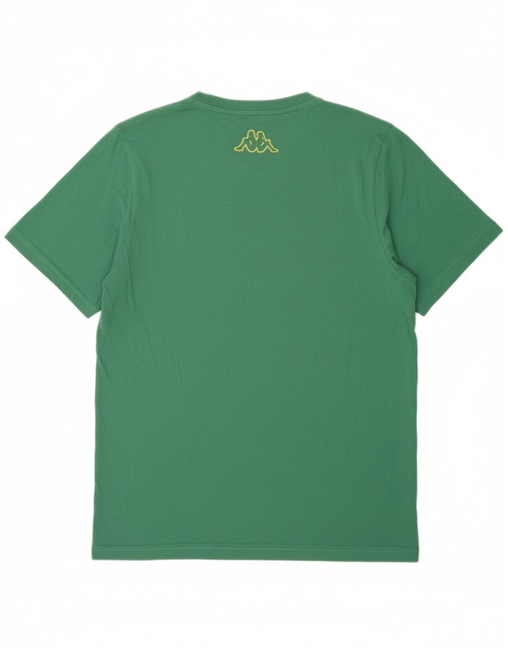 KAPPA Mens Graphic T-Shirt Top Medium Green Cotton Vintage Kappa and Second-Hand Kappa from Messina Hembry 