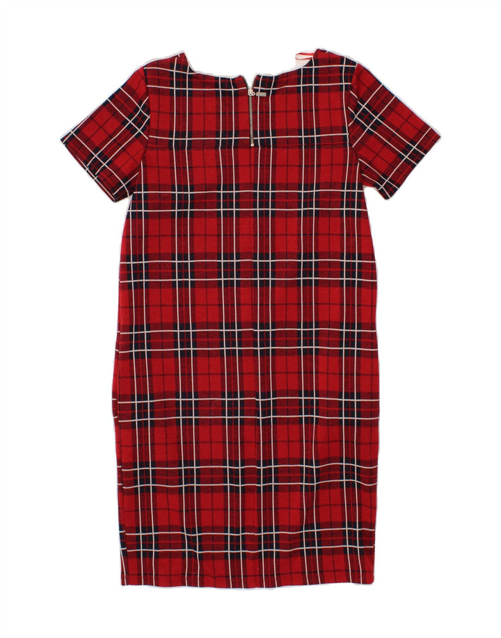 NEXT Womens Sheath Dress UK 6 XS Red Check Polyester Vintage Next and Second-Hand Next from Messina Hembry 