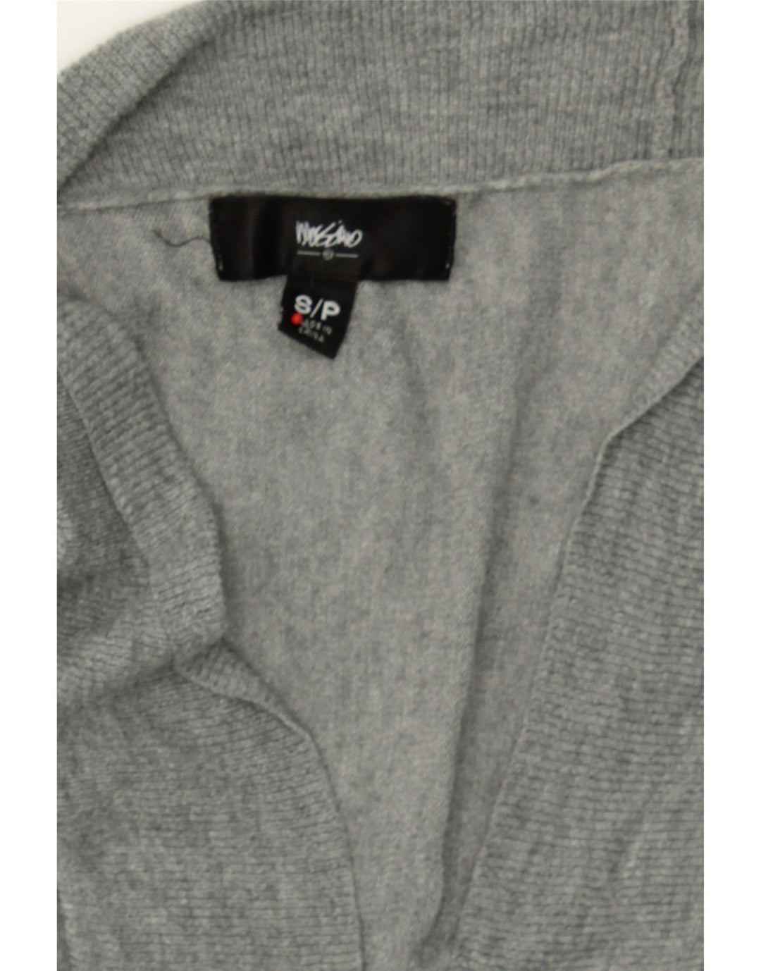 MOSSIMO Womens Longline Open Cardigan Sweater UK 10 Small Grey Nylon Vintage Mossimo and Second-Hand Mossimo from Messina Hembry 