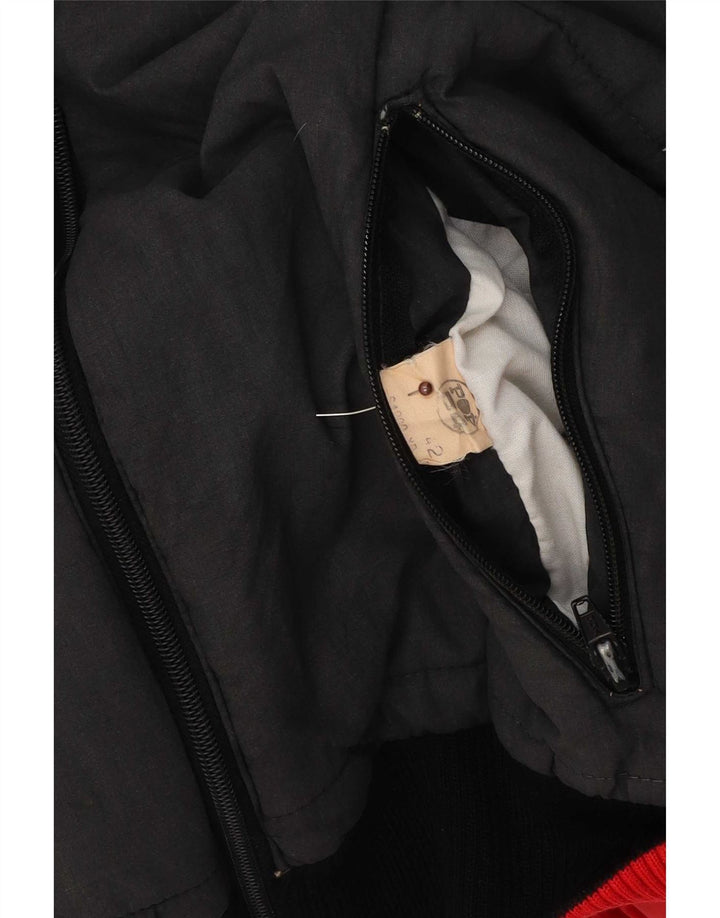 Jaqueta reversível feminina POP 84 IT 42 poliéster colorblock preto médio