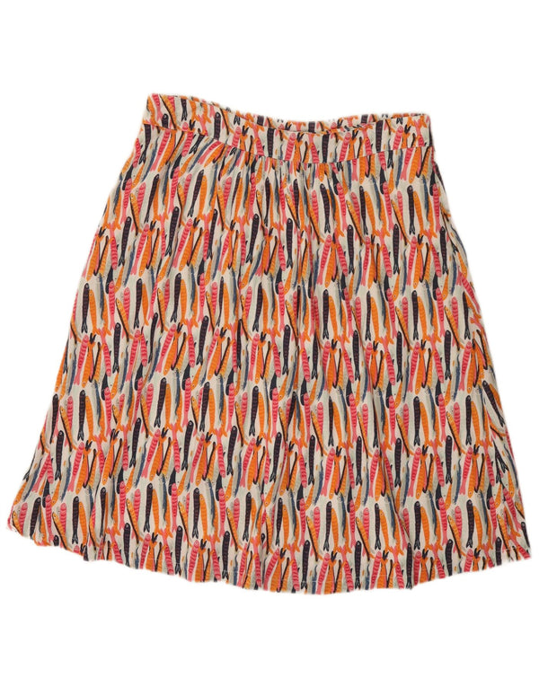 Weird Fish Womens A-Line Skirt UK 14 Large Multicoloured Festival
