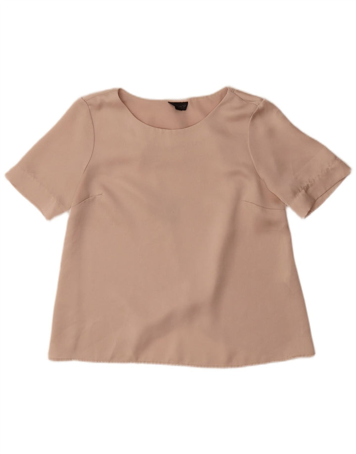Bluză supradimensionată Topshop pentru femei Top UK 10 Small Beige Poliester