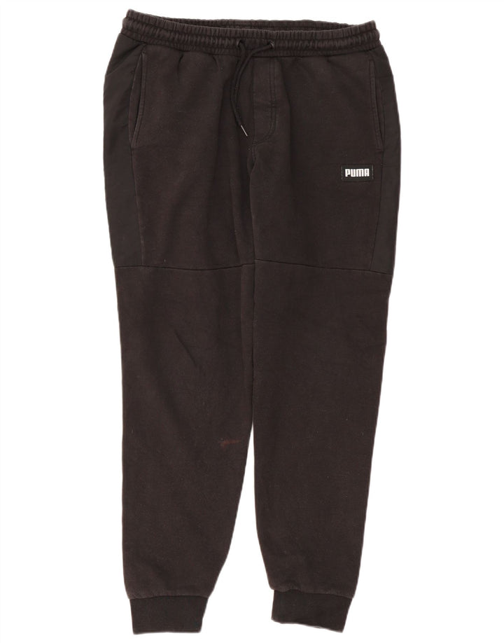Puma Mens Tracksuit Trousers Joggers Medium  Black Cotton