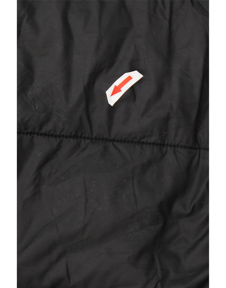 Cappotto imbottito con cappuccio da donna Zara UK 14 nylon nero medio