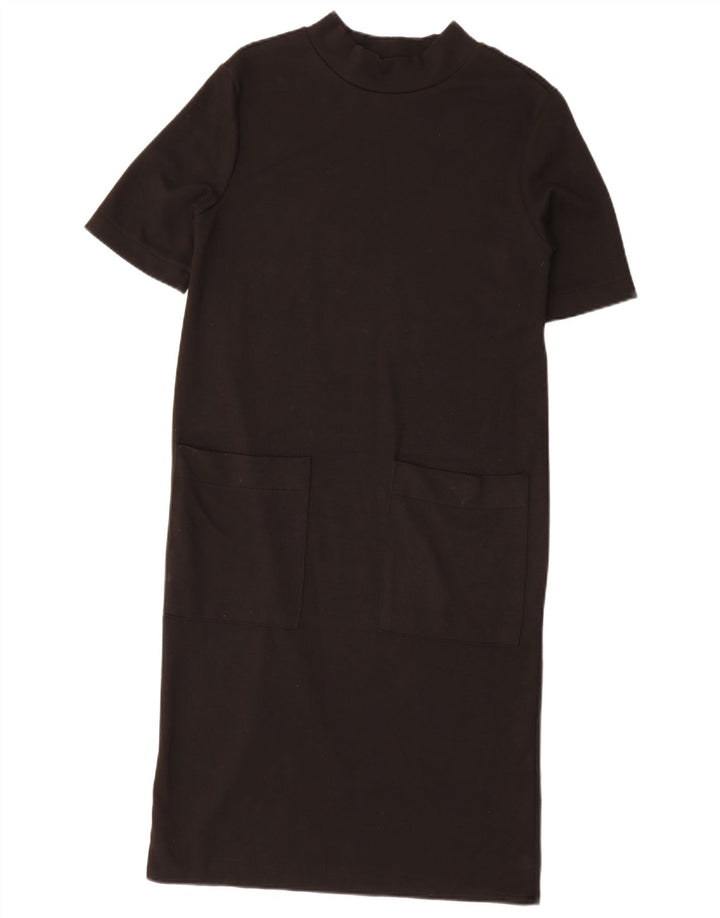 Zara Womens Shift Dress UK 10 Small Black