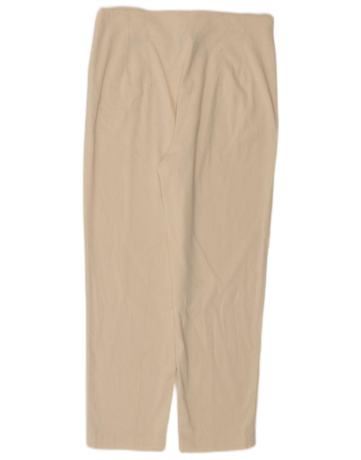 Massimo Dutti Dame Cropped Trousers EU 42 Large W30 L25 White