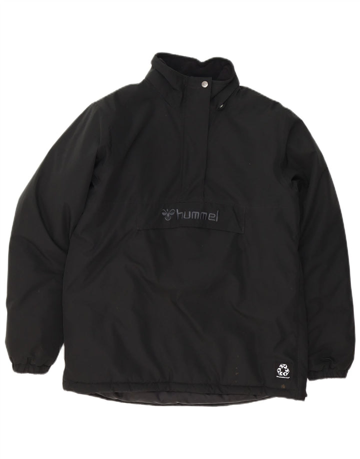 Μπουφάν Hummel Boys Graphic Anorak 13-14 Years Μαύρο
