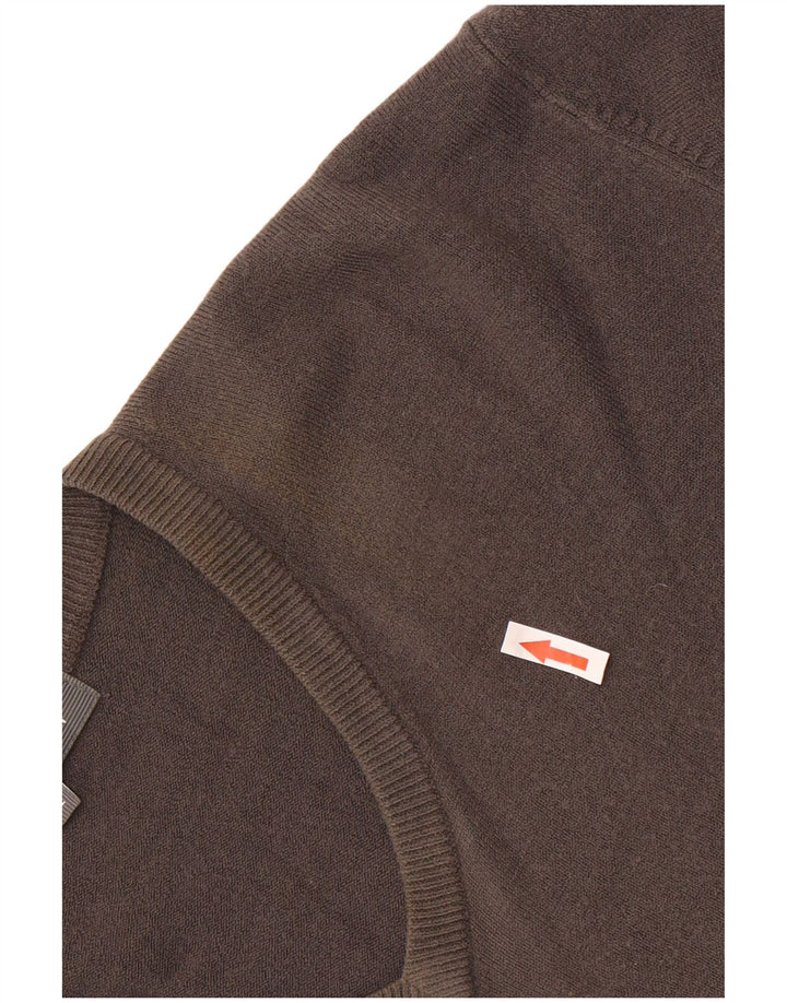 MARKS & SPENCER Herre V-hals sweater XL Grå Akryl
