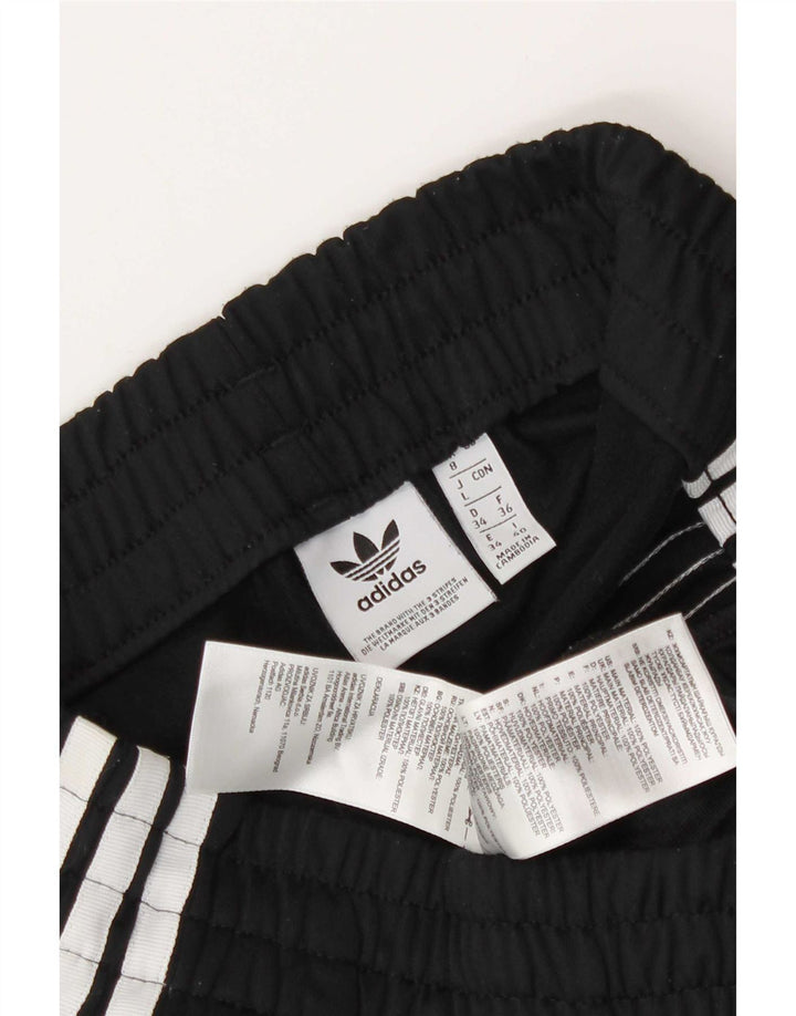 Adidas Damen Sportshorts UK 8 Small Schwarz Polyester