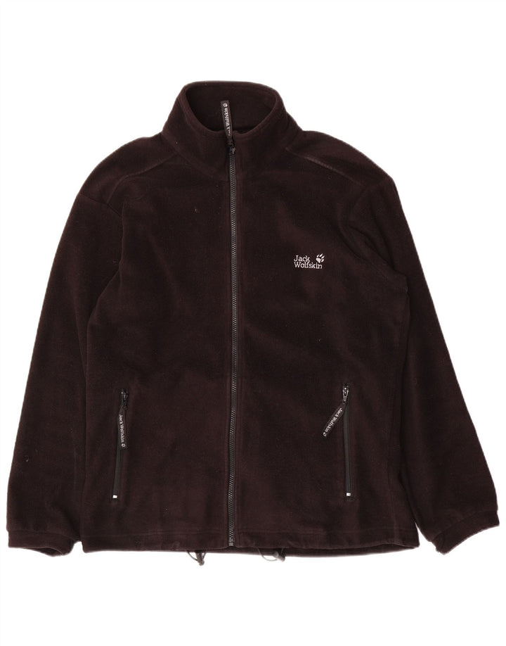 Jack Wolfskin Mens Liner Fleece Jacket UK 36/38 Small Black Polyester