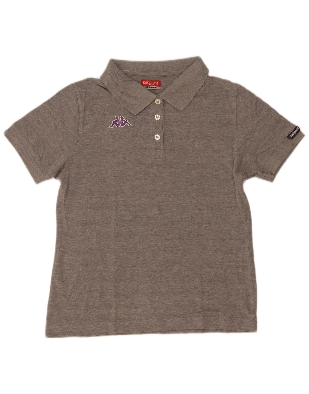 Camisa polo feminina Kappa UK 12 cinza médio