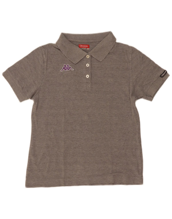 Camisa polo feminina Kappa UK 12 cinza médio