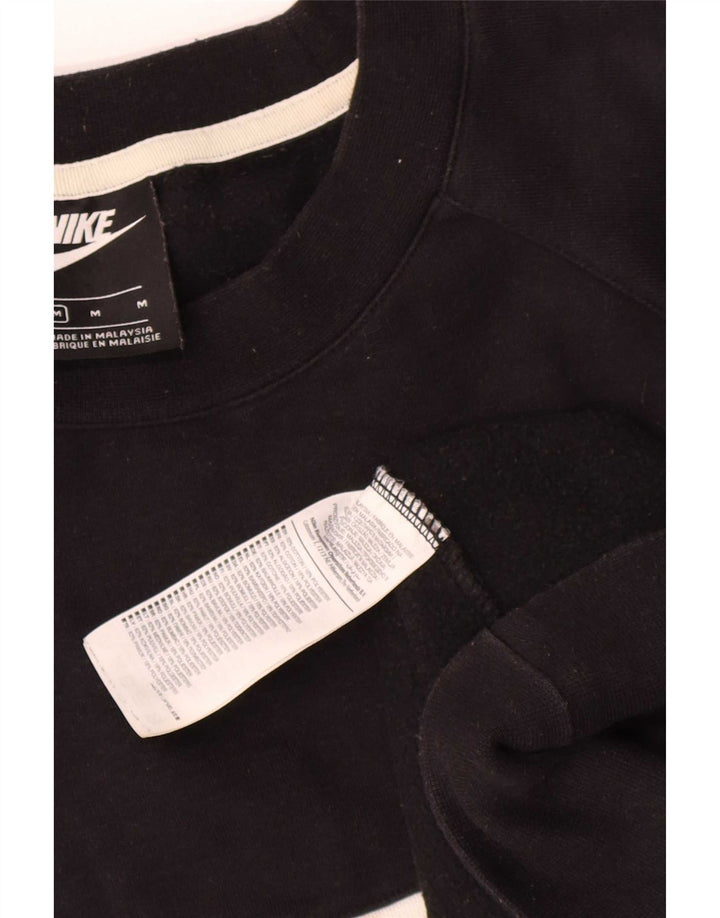 Nike Mens Graphic pulóver pulóver közepes fekete pamut