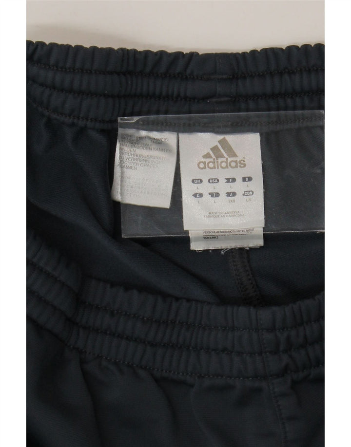 ADIDAS Mens Crop Tracksuit Trousers Large  Grey Polyester